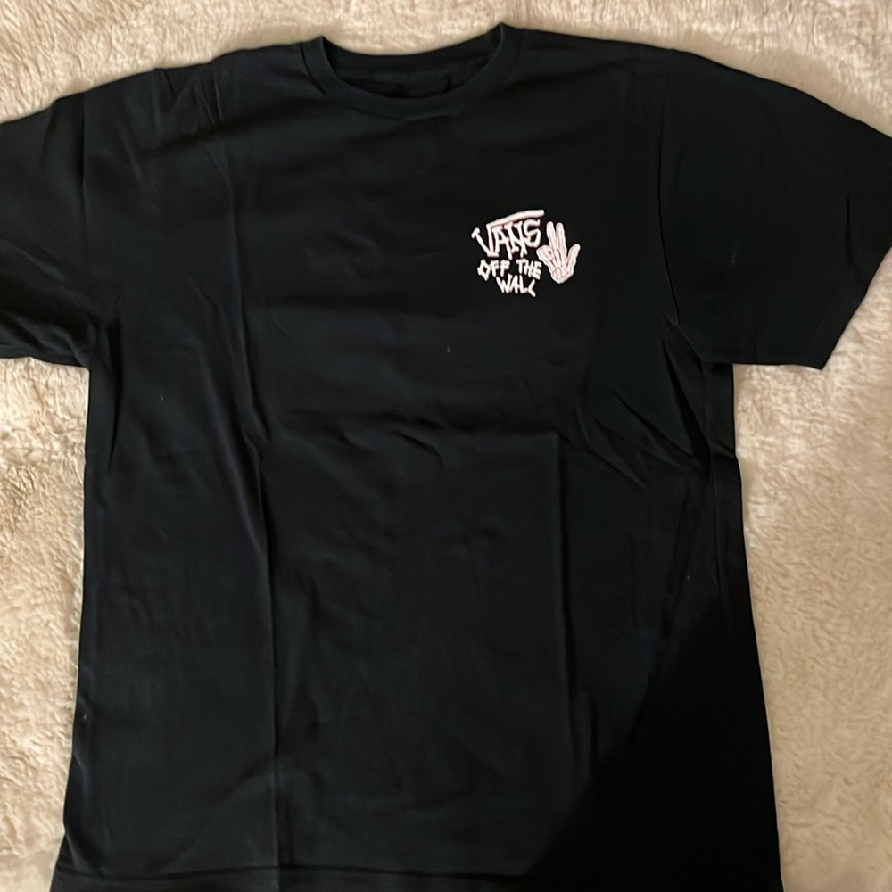 Boys Black Vans graphic tee